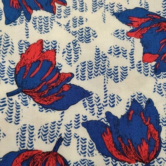 Hazel double v-neck bell sleeves blouse sz S - Picture 4 of 9